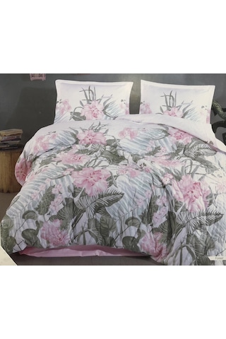 Clasy %100 Pamuk Ranforce Çift Kişilik Dört Mevsim Seti Pembe