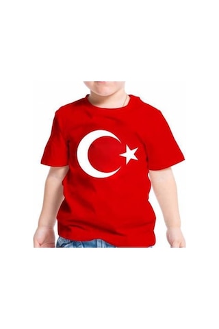Tomıco Bayrak Baskılı Unısex Çocuk T-shirt 001 Tomıco Bayrak Baskılı Unısex Çocuk T-shirt 001
