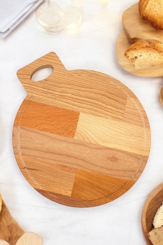 30x30 Cm Kayın Ağacı Kesme Tahtası, Doğal Kayın Ağacı Çok Yönlü Kullanım Kesme Tahtası Ahşap