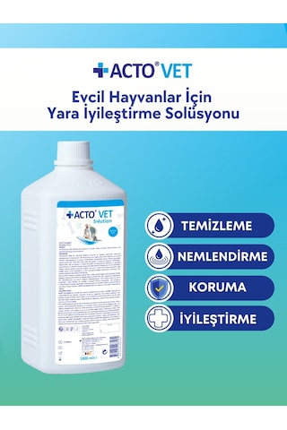 Acto Vet Solution Evcil Hayvanlar İçin Yara Solüsyonu 1 L