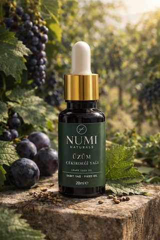 Üzüm Çekirdeği Yağı 20 Ml %100 Saf Grape Seed Oil Doğal Cilt Ve Saç Bakım Yağı