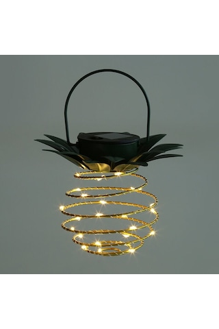 Yatak Odası İçin Cam Ananas Güneş Enerjili Lamba Ananas Gece Lambası Bakır Tel Lamba Yatak Odası, Oturma Odası Ve Çocuk Odası İçin Renkli Tel Lamba Klb Çok Renkli