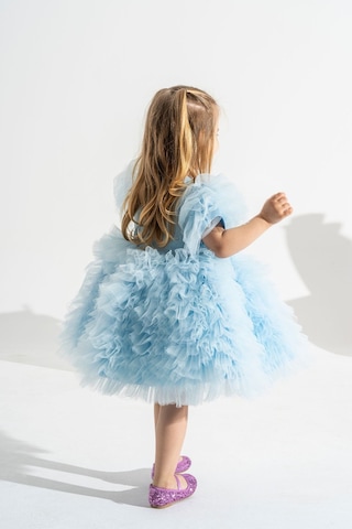 Linola Baby Kids Loli Tütü Etekli Prenses Elbise Mavi