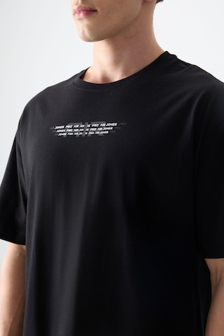 Tommy Life Siyah %100 Pamuk Kalın Yumuşak Dokulu Oversize Fit Baskılı Erkek T-shirt - 88356 Siyah