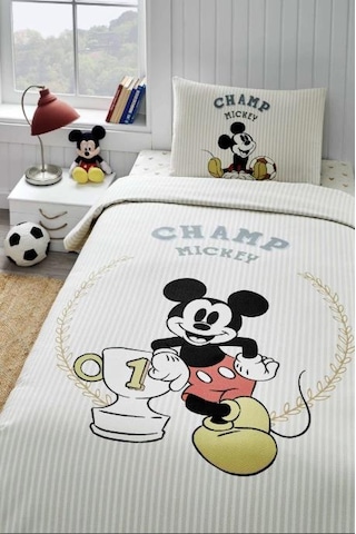 Özdilek Mickey Mouse Champ Tek Kişilik Disney Lisanslı Lastikli Çarşaf Çocuk Pike Takımı Çok Renkli