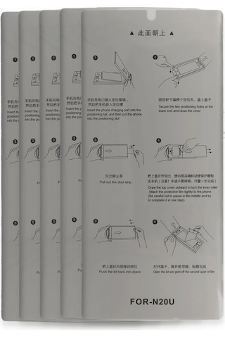 Muratech Joko Samsung Galaxy Uyumlu Note 20 Ultra Autokit 5in1 Fiber Hayalet Polymer Nano Ekran Koruyucu