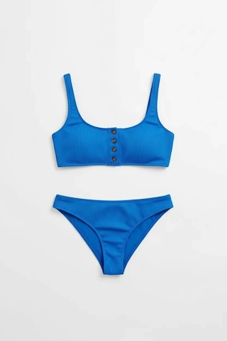U.S. Polo Assn. Kadın Saks Mavi Bikini Takım