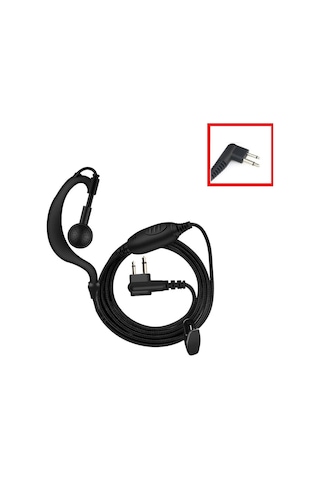 Motorola Rt-2 Cp-040 Cp-88 Cp-300 Dp-1400 Uyumlu Örgü Tip Telsiz Kulaklığı Mikrofonlu 1