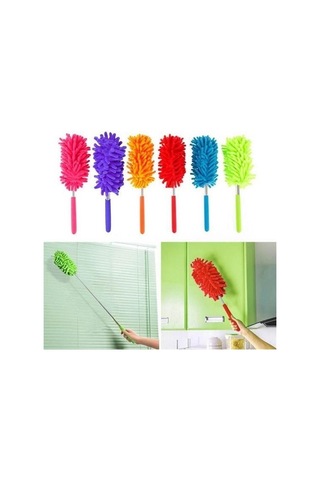 Zmc Bilişim Teleskopik Mikrofiber Pratik Uzayabilen Toz Alma Fırçası Aparatı
