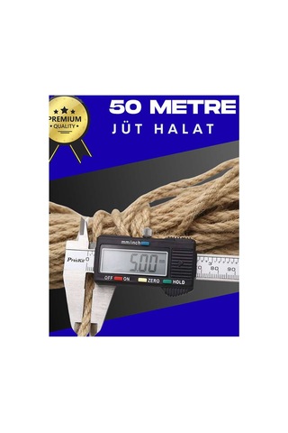 5 Mm 50 Metre Jüt Halat Dekoratif Hasır İp Urgan Süs Evimdeyokyok