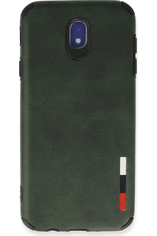 Newface Samsung Galaxy Uyumlu J7 Pro / J730 Kılıf Loop Deri Silikon Semeglbl - 21 - Yeşil