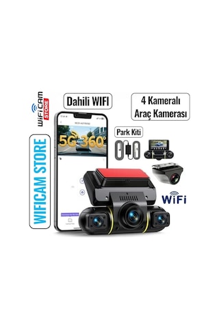 4 Kameralı 4k Uhd Profesyonel Araç Kamerası
