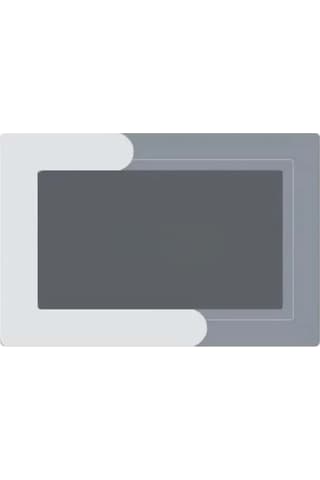 Mainshop Şık Tasarım Su Emici Banyo Lavabo Tuvalet Kaymaz Tabanlı Kare Paspas 38x58 Cm Yazısız Model M-60 Çok Renkli
