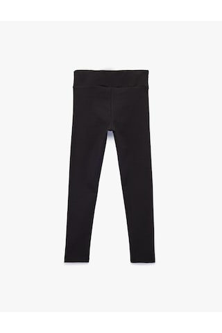 Koton Beli Lastikli Şardonlu Tayt Siyah 6skg40131ak Siyah