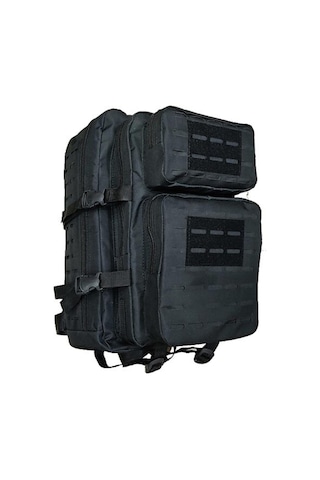My Geppeto Bag Su Geçirmez Çok Gözlü Kampçı - Seyahat - Dağcı Sırt Çantası Siyah