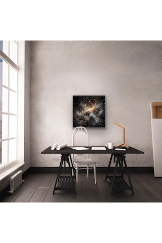 Uzay Boşluğu Kanvas Tablo 60x60cm Çok Renkli