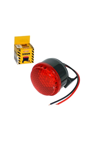 Carub 12v Geri Vites Siren Mini 6 Sesli Plastik Işıklı 5 Cm Br2740710