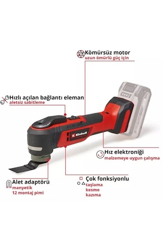 Einhell TP-MG 18 Lİ BL - Solo Akülü Raspalama Makinesi