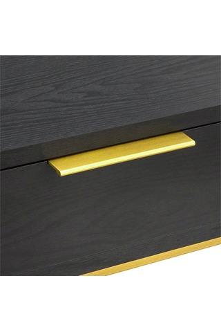 Wendy Gold Metal Siyah Çalışma Masası