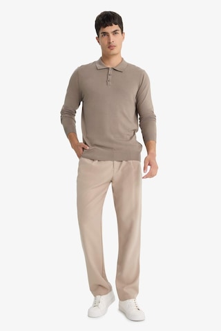 Defacto Standart Fit Polo Yaka Premium Düğmeli Triko Kazak D0454ax25aubg404 Bej