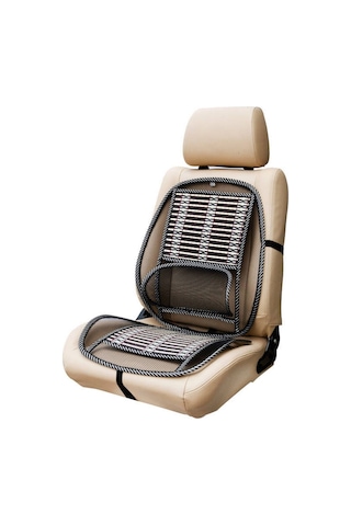 Oto Koltuk Minderi Bambu Bel Destekli Ergonomik Terletmez Üniversal Fa1-625 1 Adet