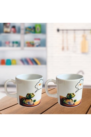 Kaplumbağa Kupa 350 Ml 2'li Set