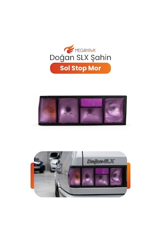 Tofaş Doğan Şahin Sol Stop Lambası Mor Slx Uyumlu Arka Stop Farı Komple Sol
