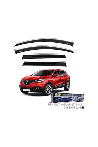 Renault Kadjar Niken Kromlu Cam Rüzgarlığı 4lü Set 2015 ve Üstü