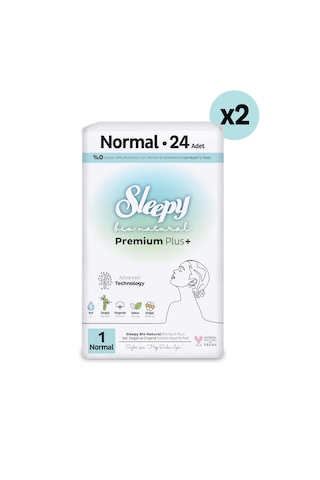 Sleepy Bio Natural Premium Plus Hijyenik Ped Normal 48 Adet Ped