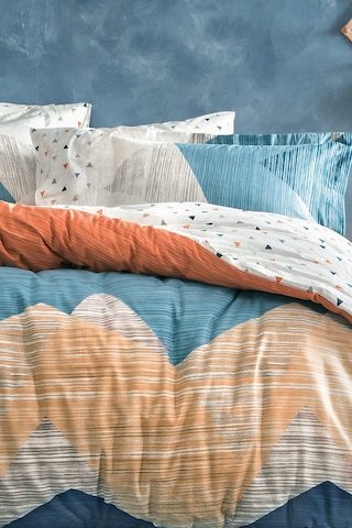 Yataş Bedding Aden Ranforce Tek Kişilik Nevresim Seti - Lacivert