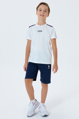 U.s. Polo Assn. Erkek Çocuk Beyaz Bermuda Takım Us2404-c-v1 Beyaz