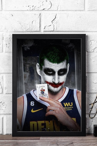 Nikola Jokic Çerçeveli Tablo - Basketbol Nba Posteri Tablo