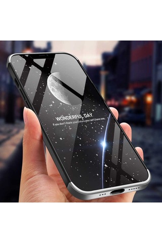 Apple Uyumlu iPhone 13 Pro Max Kılıf Zore Ays Kapak Siyah-Kırmızı