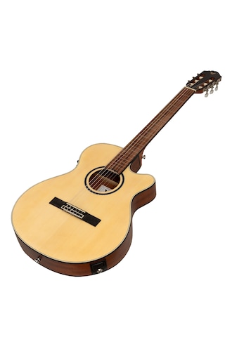 Valler Vgx305 Naturel Cutaway İnce Kasa Perdesiz Elektro Gitar
