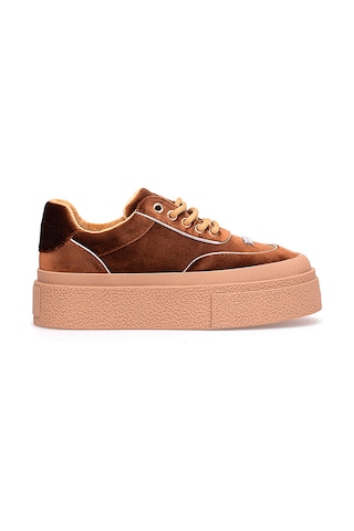 Guja 25k330 Kadın Hakiki Deri Klasik Sneaker Kahverengi Kahverengi
