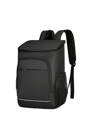 Ranyeek Sıcak Soğuk Saklama Özelliği, Büyük Kapasite, Dış Mekan Piknik Kamp Çanta, Oxford Kumaş, Sızdırmaz, Sırt Çantası, Siyah Yarım Boyutta Gönderim Siyah