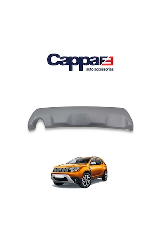 Cappafe Dacia Duster Arka Koruma Difüzör Mat Gri 2018 Ve Üzeri