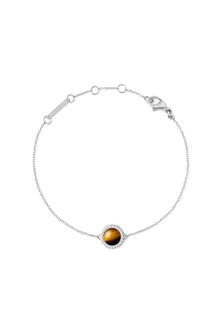 Audrey Bracelet Tiger Eye Silver Silver