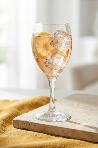 Lav Empire Cam Goblet 6'lı 455 ml Ayaklı (Şarap Kadehi , Kokteyl Bardağı)