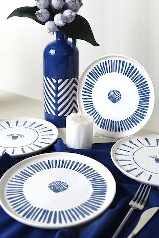 Keramika Ocean Muse Nordıc Pasta Tabağı 22 Cm 4 Adet 22953-54 Çok Renkli