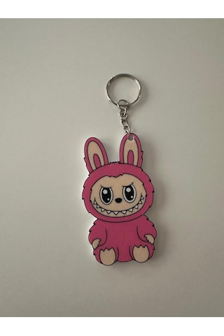 Lavubu Anahtarlık Sevimli Canavar Serisi 8cm Pembe