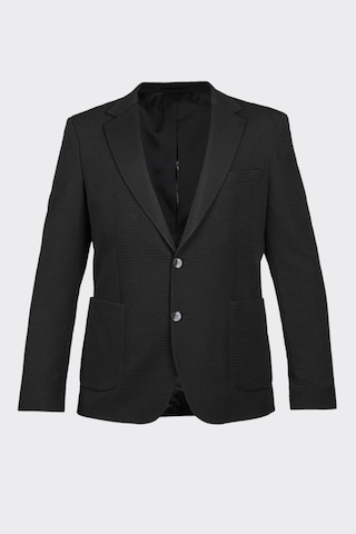 Siyah Casual Slim Fit Bi-stretch Ceket Siyah