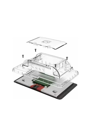 Raspberry Pi 4 Şeffaf Abs Dokunmatik Ekran Kutusu