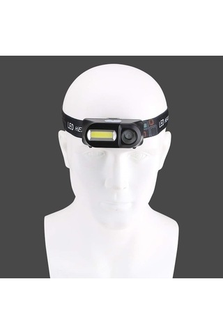 Ulzyvf Usb Mini Kafa Feneri, Şarjlı, Siyah, Ipx7 Su Geçirmez Siyah