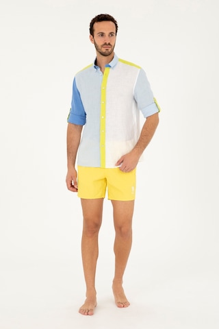 U.s. Polo Assn. Erkek Sarı Deniz Şortu 50282927-vr044 Sarı