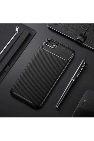 Apple Uyumlu iPhone 6 Kılıf Zore Negro Silikon Kapak Siyah