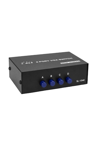 Powermaster Pm-20014 4 Port Vga Switch Manuel Geçiş Kutusu