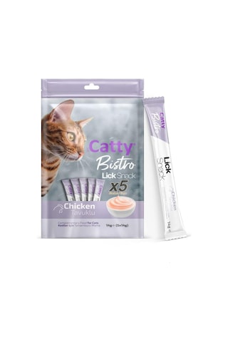 Catty Bistro Tavuklu Kısır Kedi Krema Ödülü 5 X 14 Gr