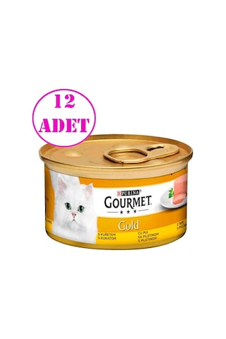 Gourmet Gold Kıyılmış Tavuklu Kedi Konservesi 85 Gr 12 Ad