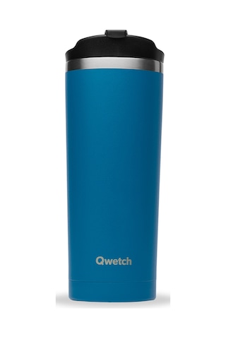 Qwetch QM6096 Isı Yalıtımlı 470 ML Termos Mug – Mavi